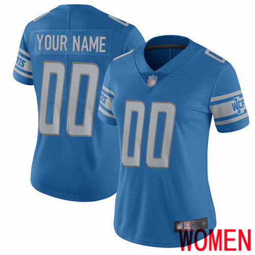 Limited Blue Women Home Jersey NFL Customized Football Detroit Lions Vapor Untouchable